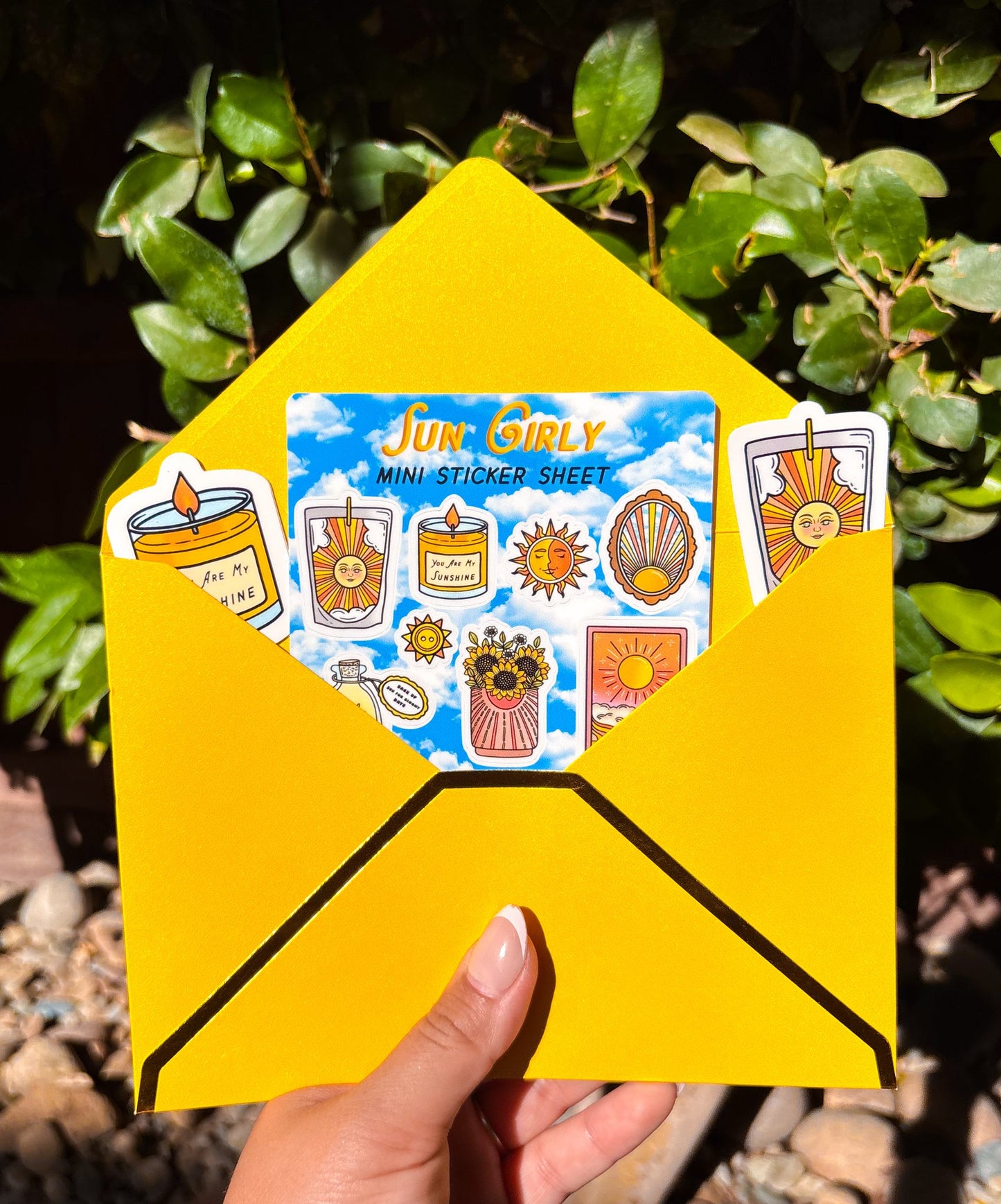 Sun Girly Sticker Sheet