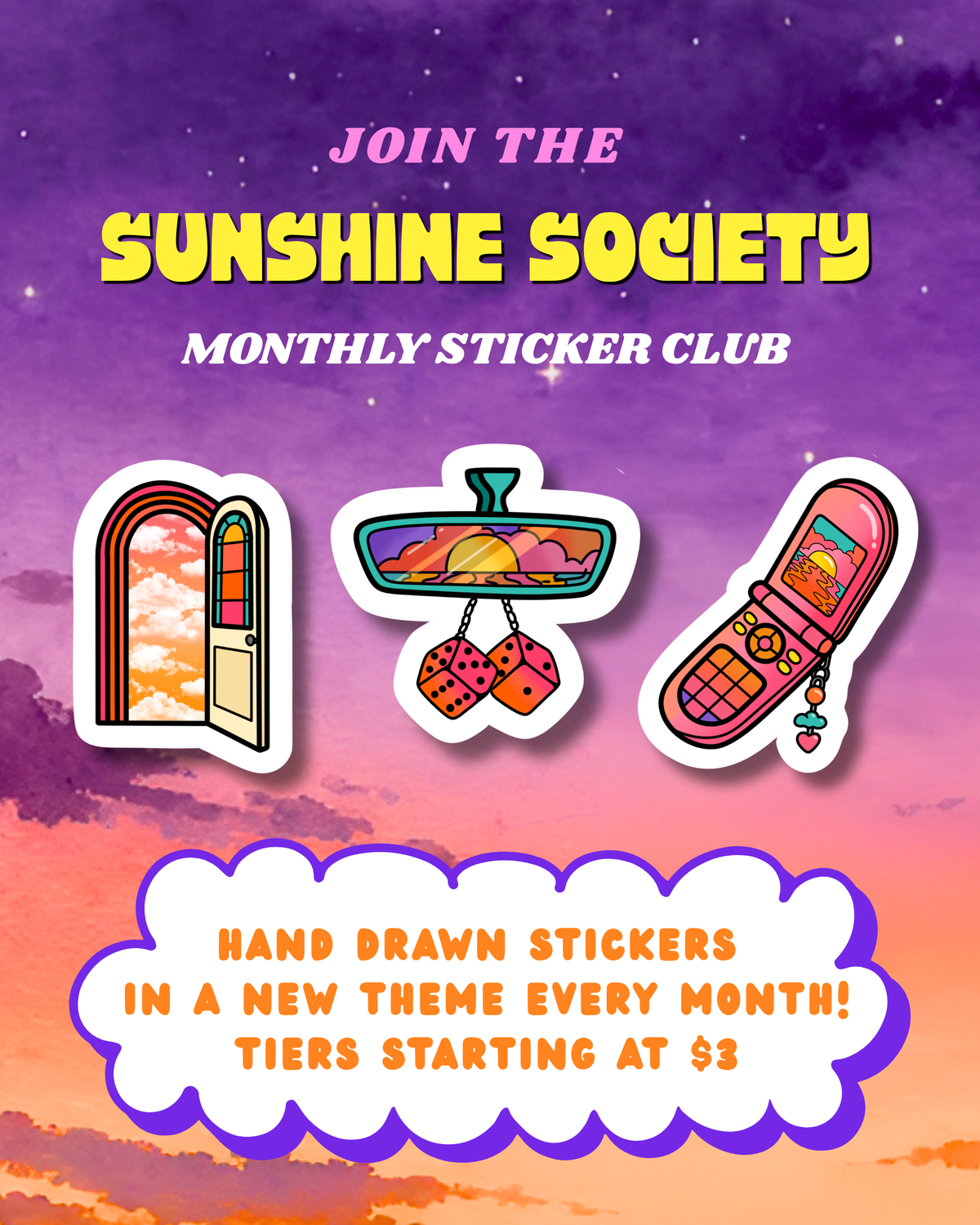 Potato Girly Sticker Sheet