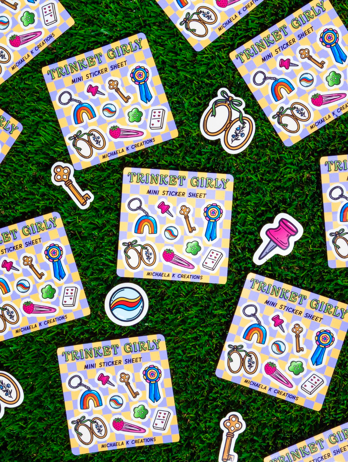 Trinket Girly Sticker Sheet