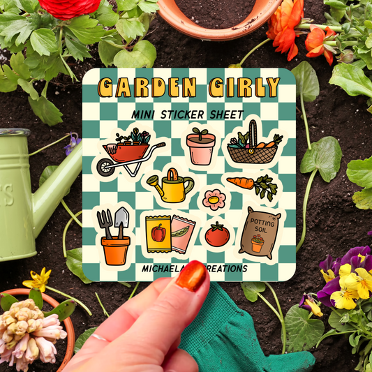 Garden Girly Sticker Sheet